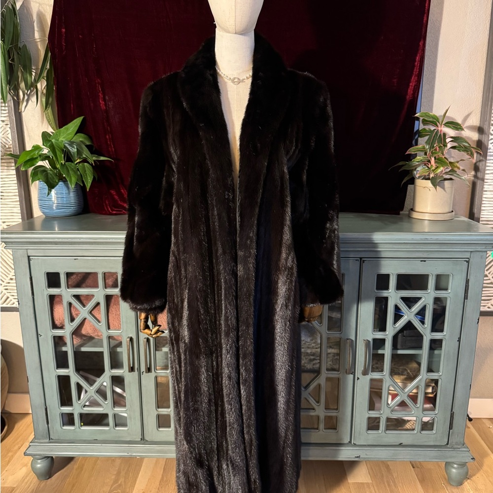 PD Furs full length Mink Coat